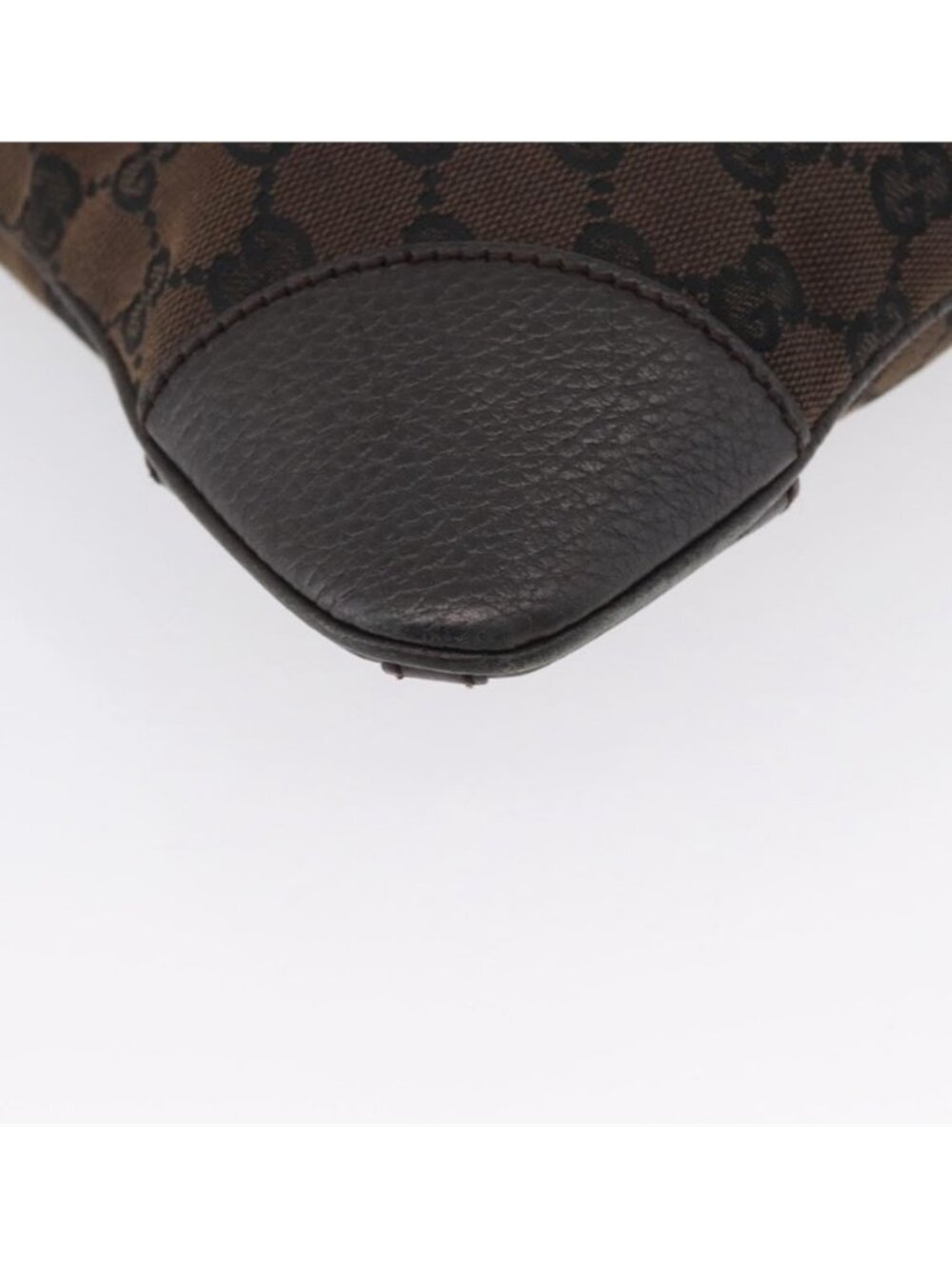 Authentic GUCCI GG Canvas Shoulder Bag Outlet Brown Gold 272396 - Picture 10 of 16